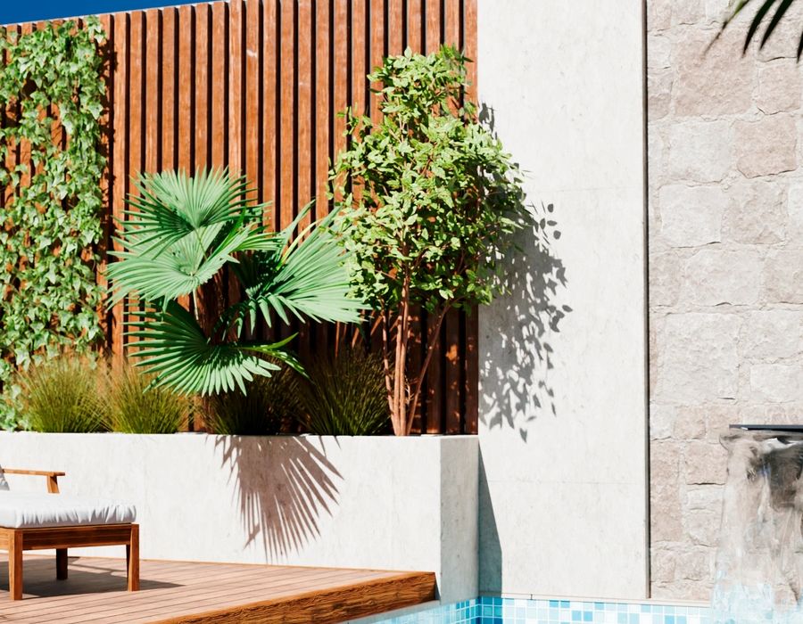 Modern luxury home exterior architecture
